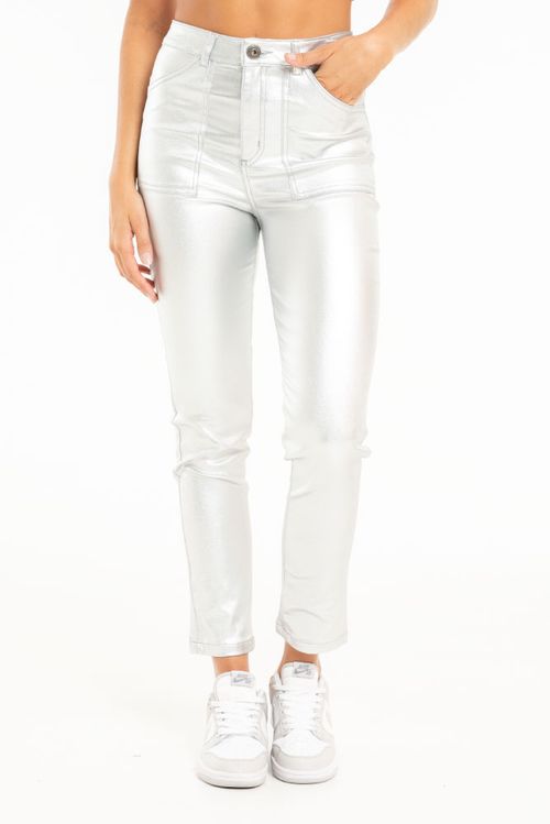PANTALON SKINNY METALIZADO