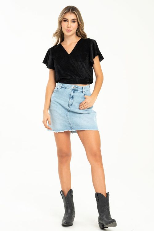 FALDA MINI DENIM
