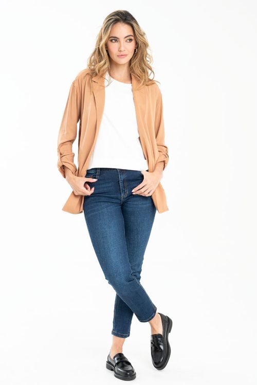 CHAQUETA ABIERTA CON SOLAPA