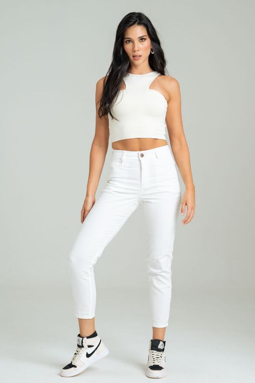 PANTALON DRIL SKINNY CINCO BOLSILLOS