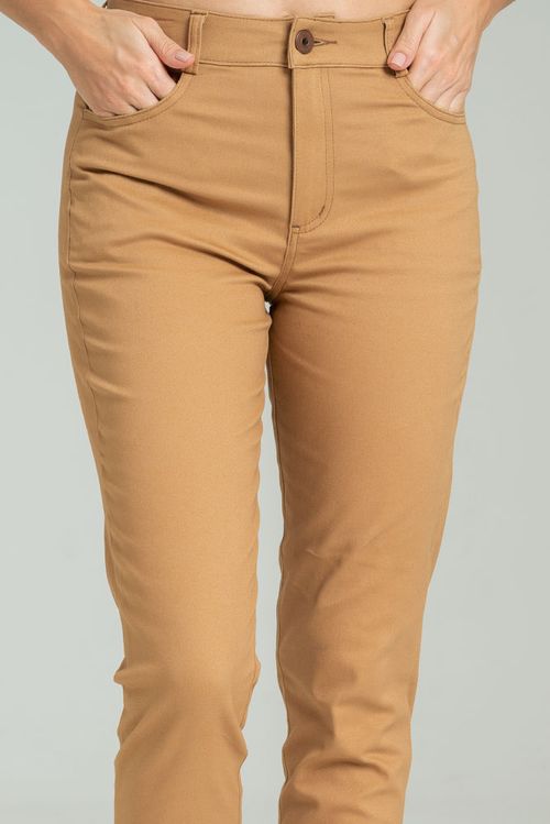 PANTALON DRIL SKINNY CINCO BOLSILLOS
