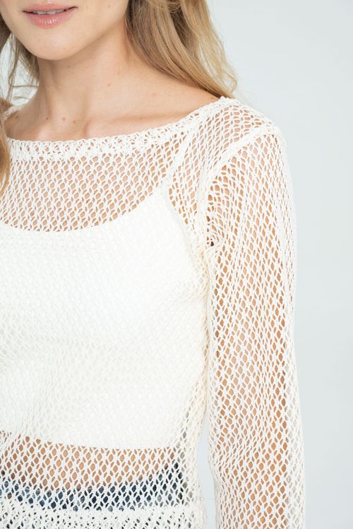 BLUSA TEJIDA MANGA LARGA