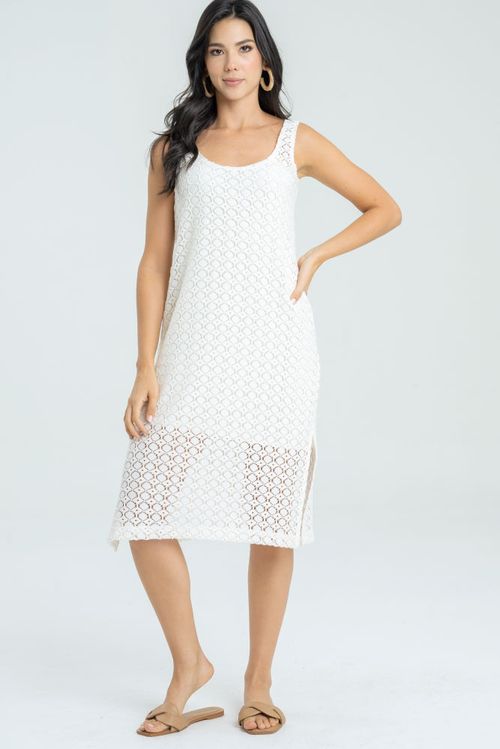 VESTIDO MIDI MALLA