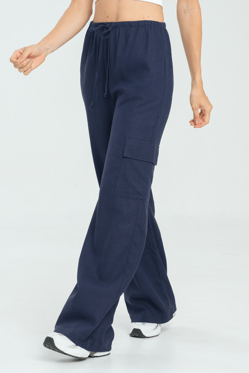PANTALON CARGO LINO