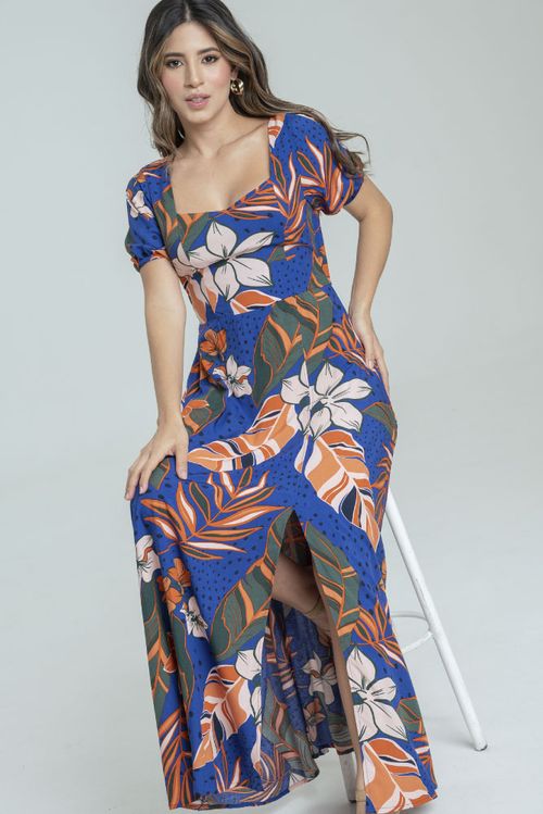 VESTIDO LARGO AMARELO