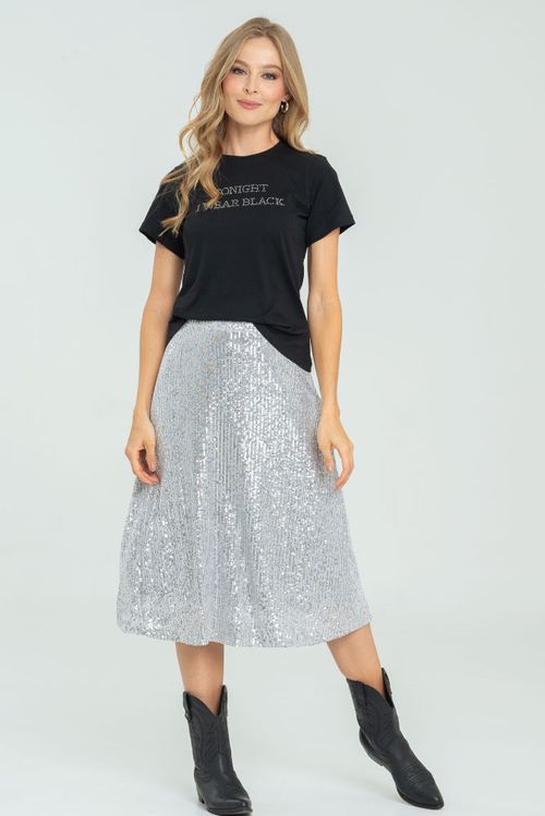 FALDA MIDI LENTEJUELAS