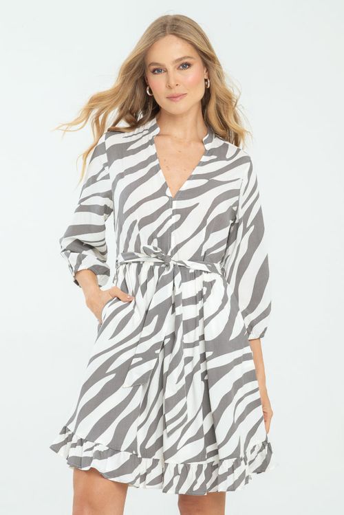 VESTIDO CORTO ZEBRA