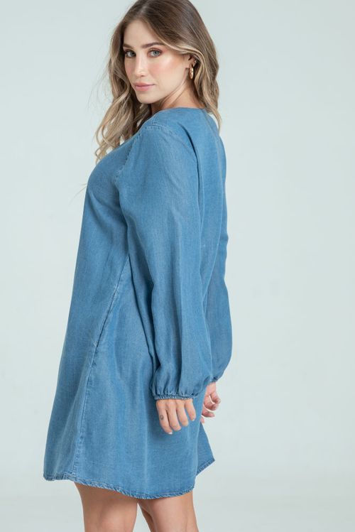 VESTIDO CORTO TENCEL