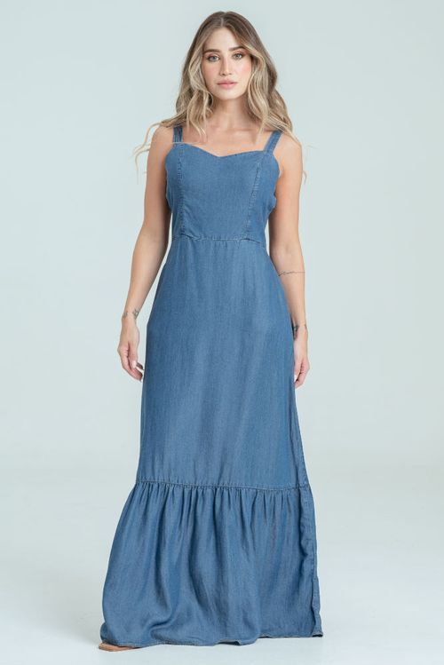 VESTIDO LARGO AMARRE HOMBROS