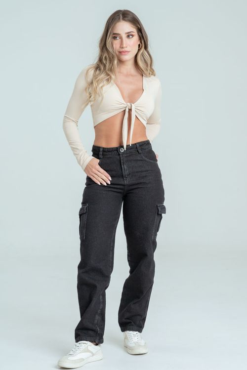 JEANS MOM CARGO