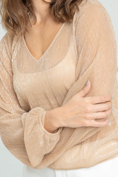 BLUSA SILVER PLISADA