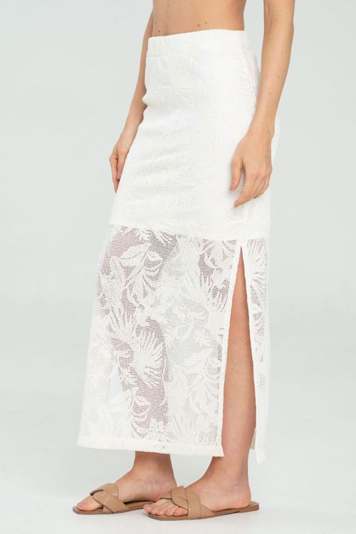 FALDA MIDI TEJIDA