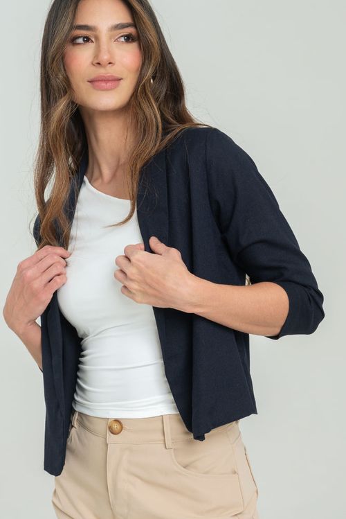 CHAQUETA TEJIDA LINO