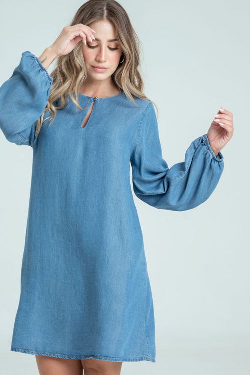 VESTIDO CORTO TENCEL