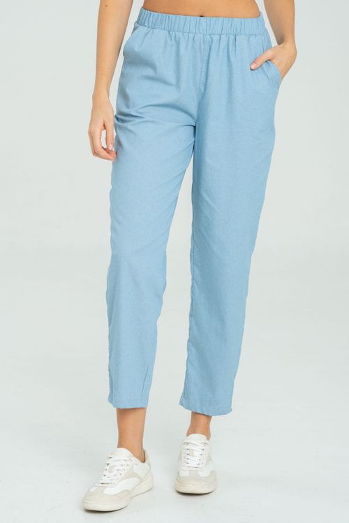 PANTALON HAREM BURDEOS