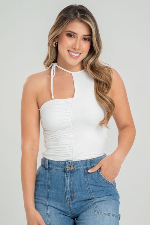 TOP DRAPEADO ASIMETRICO