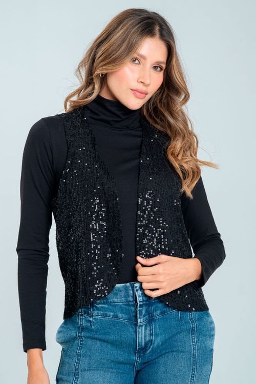 CHALECO LENTEJUELAS