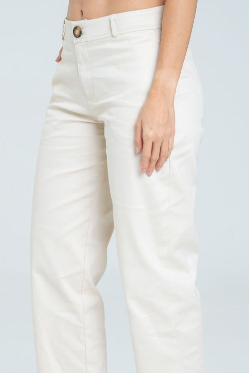 PANTALON MOM PIQUE