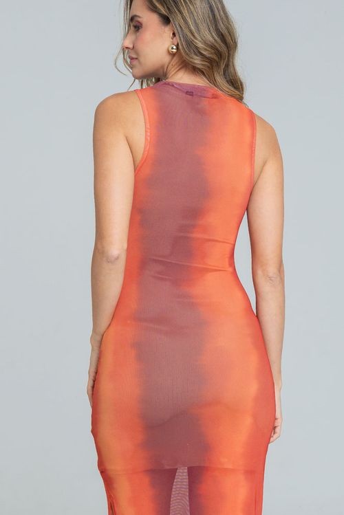 VESTIDO MESH DRAPEADO