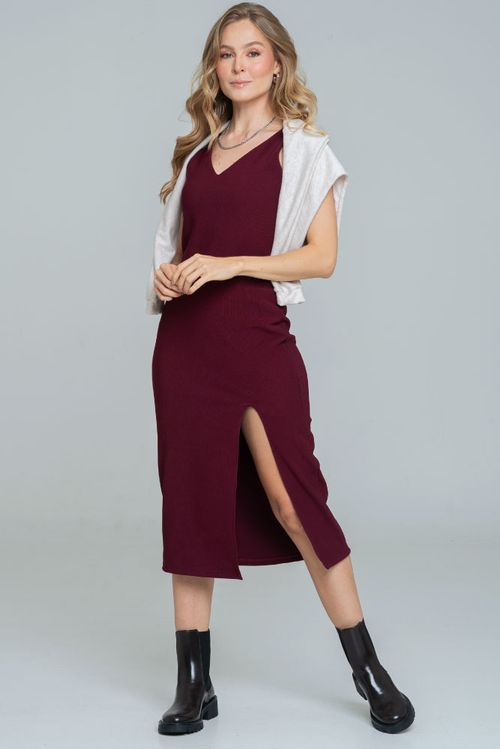 VESTIDO PUNTO MIDI
