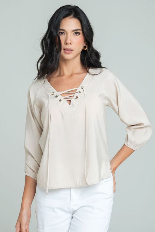 BLUSA OJALETES