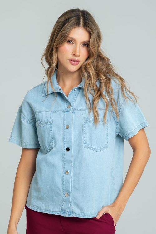 CAMISA DENIM BROCHES