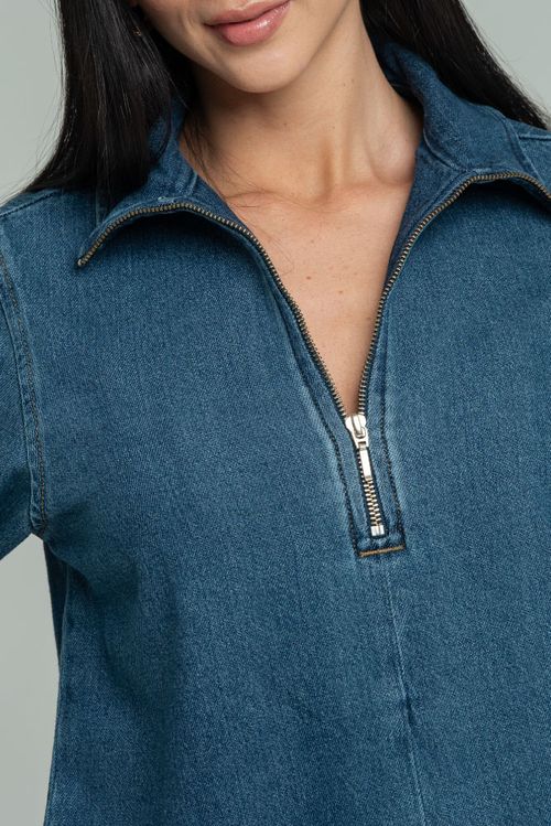 CHAQUETA DENIM CIERRE