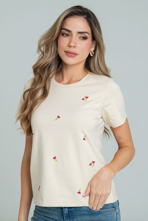CAMISETA MINI FLORES