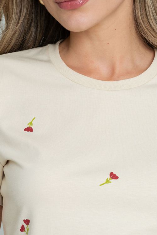CAMISETA MINI FLORES