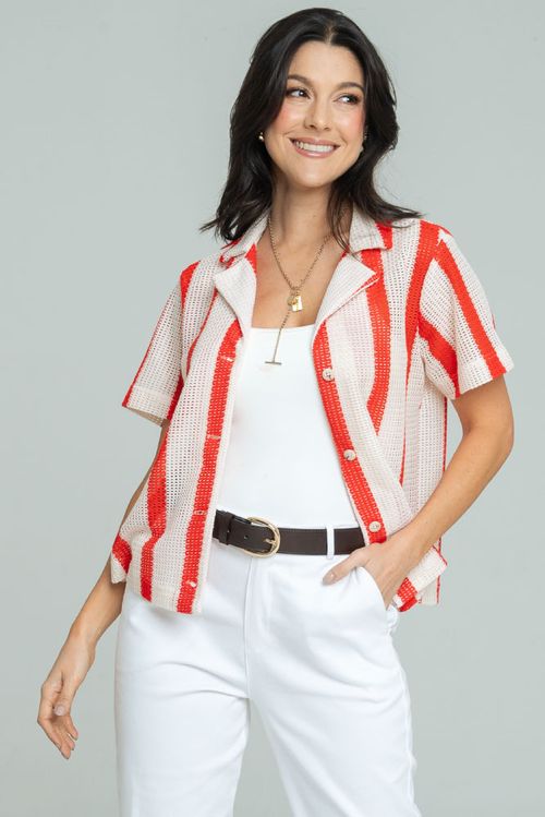 CAMISA TEJIDA RAYAS