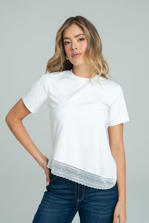 CAMISETA ASIMETRICA LACE
