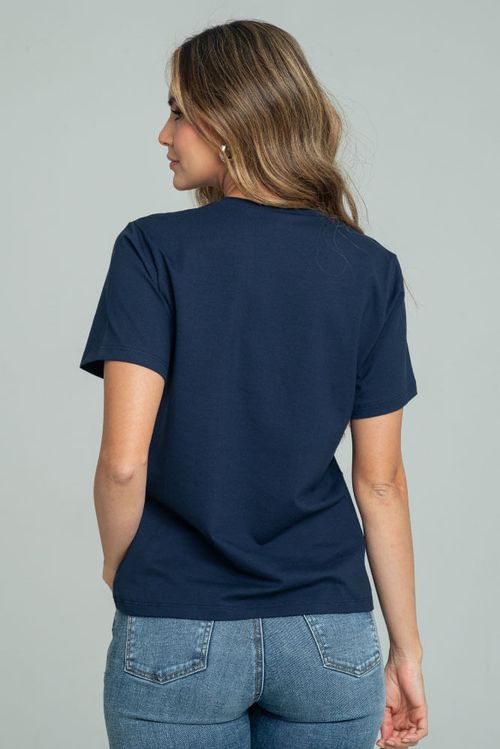 CAMISETA FLOR BORDADA