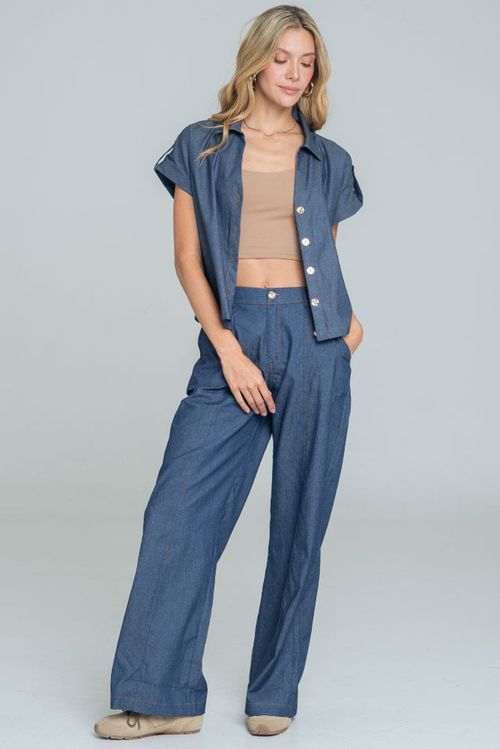PANTALON PESPUNTE BURDEOS