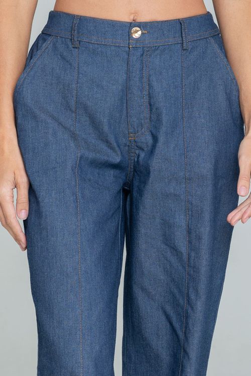 PANTALON PESPUNTE BURDEOS